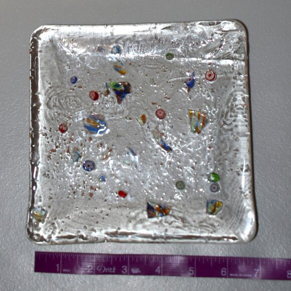 Venetian Art Glass W/Millefiori Glass - Picture 3 of 3